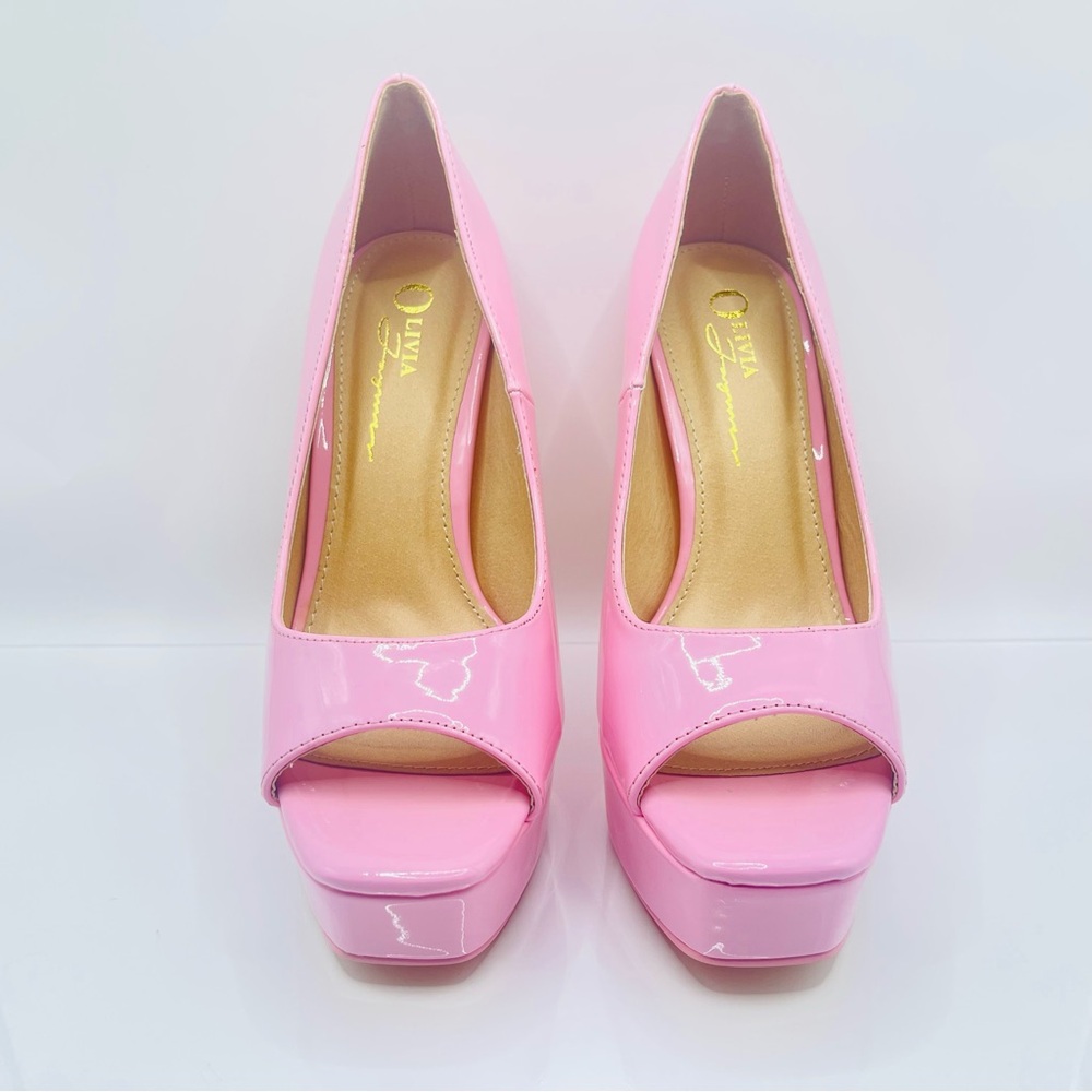 Women’s 6 Inch Stiletto high heels Square Peep Toe Platform - Picture 3 of 4